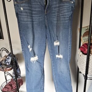 Torrid Light Blue Distressed Boyfriend Jeans